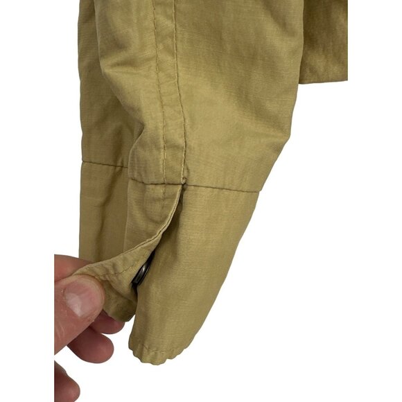 Talbots Crinkle Cotton Long Sleeve Full Zip & Snap Jacket Size 16 - Picture 5 of 9